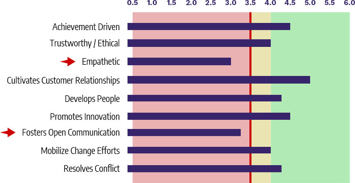 Organizational Effectiveness Survey - Example Graph